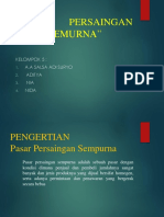 Pasar Persaingan Sempurna