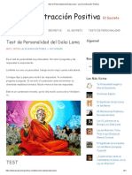 Test de Personalidad Del Dalai Lama - Ley de La Atracción Positiva