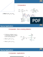 Opamp Applications: Comparators