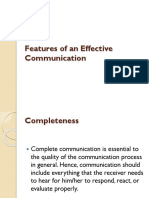 Features of An Effective Communication