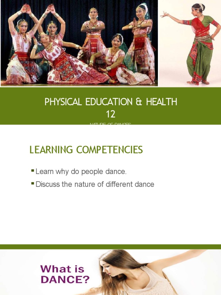 Nature of Dances Pe Lesson 1 PDF Ballroom Dance Dances