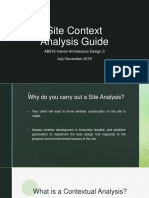 Site Context Analysis Guide: AB316 Interior Architecture Design 3 July-November 2019