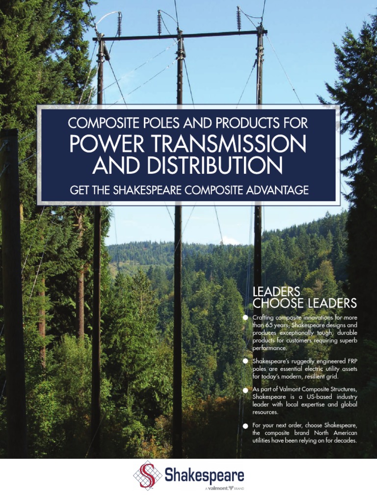 Shakespeare Catalog - Composite Poles and Products For Power Transmission  and Distribution, PDF, Composite Material