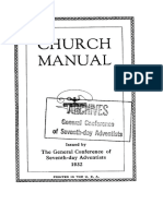Seventh-Day Adventist Church Manual 1932