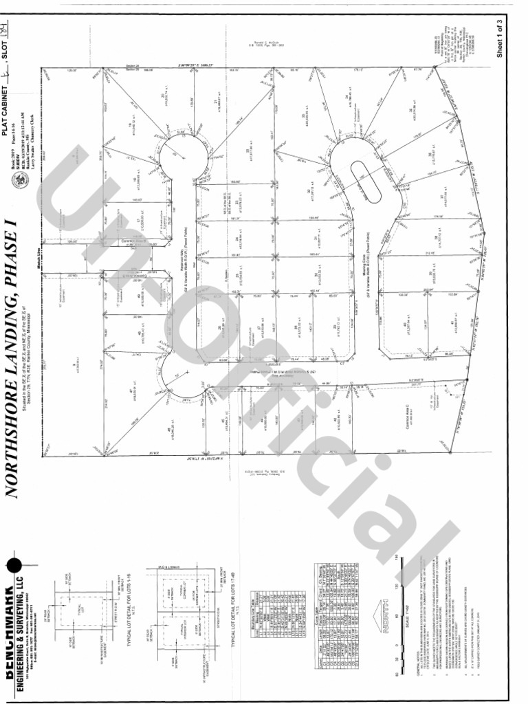 Northshore Landing, Part 1 Subdivision Plat PDF