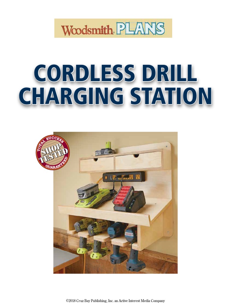 Cordless Drill Charging Station PDF Plywood Drill