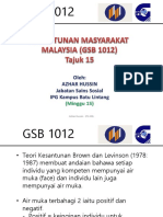 GSB 1012 MINGGU 15 (Strategi Kesantunan Lisan& Bukan Lisan