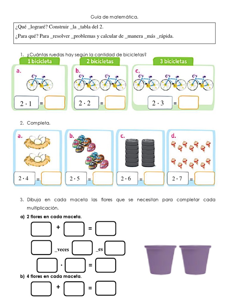 Guia Tabla Del 2 | PDF