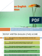 Taken From Book: Introductory Course For The TOEFL TEST. Deborah Phillips. Longman. 2004