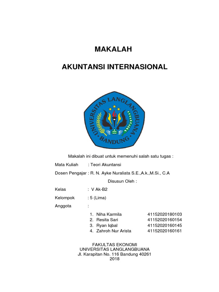 Makalah Akuntansi Internasional