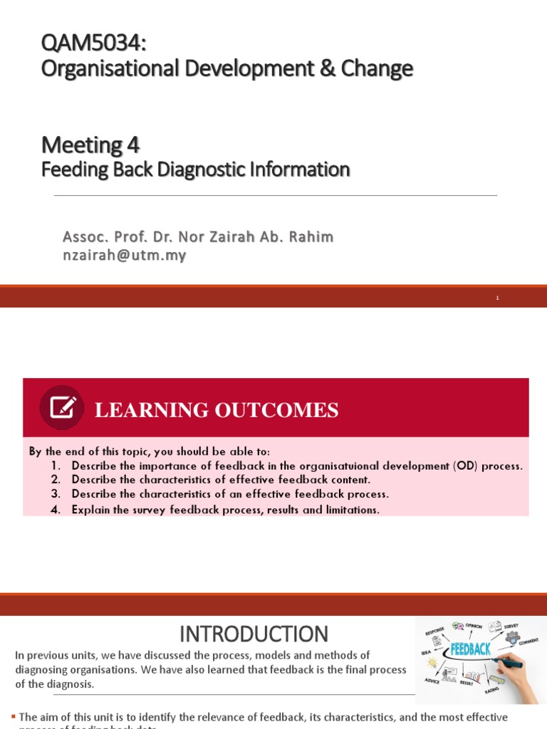 Lecture Slides - Unit 4 | PDF | Organization Development | Data Analysis