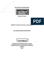 Solución Caso Entregable Unidad 3 Sistemas de Costes y Presupuestos