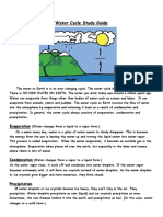 Water Cyle Study Guide