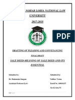 Drafting of Pleading and Conveyancing Final Draft