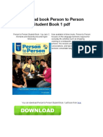 Person To Person Student Book 1 PDF