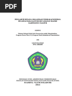 Pengaruh Gaya Kepemimpinan Kepala Desa Terhadap Kinerja Aparatur
