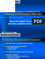 Multi-Stakeholder Consultation On Financing For Development 2004/ 2005