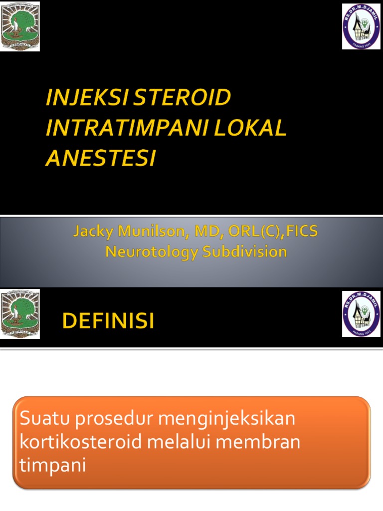 Injeksi Kortikosteroid Intratimpani | PDF