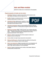 Metal and Non Metal PDF
