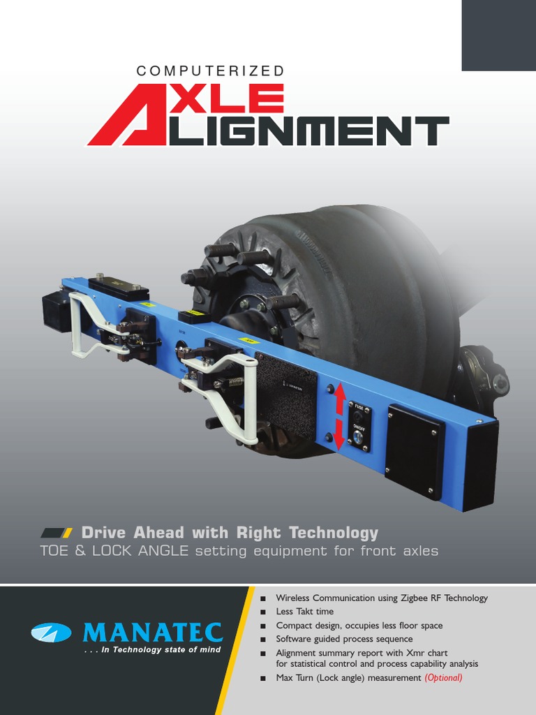 Setting Axle Alignment with Camera Technology An Overview of Manatec's