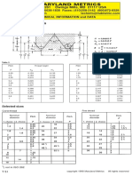 ISO Metric Screw Thread Dimensions | PDF