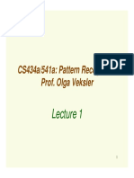 CS434a/541a: Pattern Recognition Prof. Olga Veksler