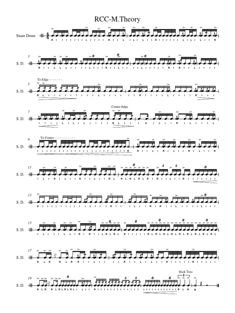 Snare Drum Rudiments Guide | PDF | Percussion Instruments | Drumming