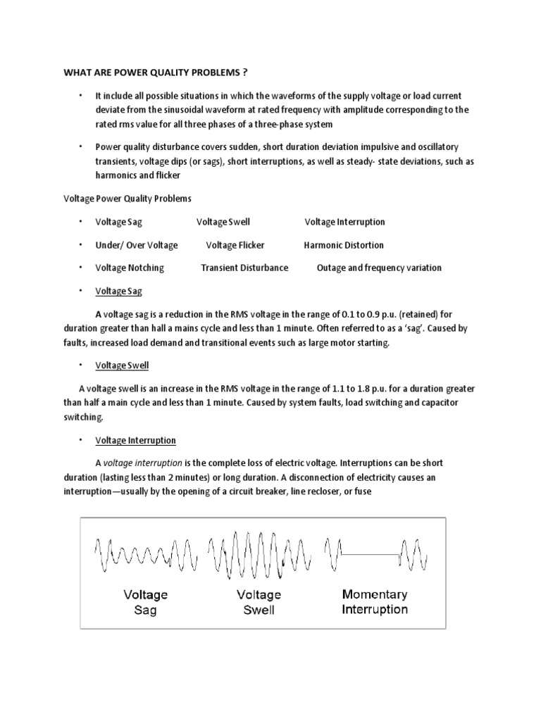 Power Quality Terms PDF Rectifier Power Electronics