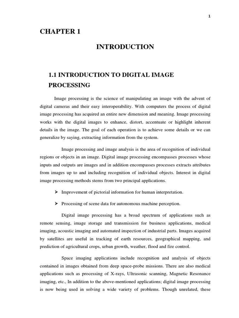 1.1 Introduction To Digital Image Processing | PDF | Digital Image ...