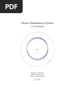 Physics Simulations in Python