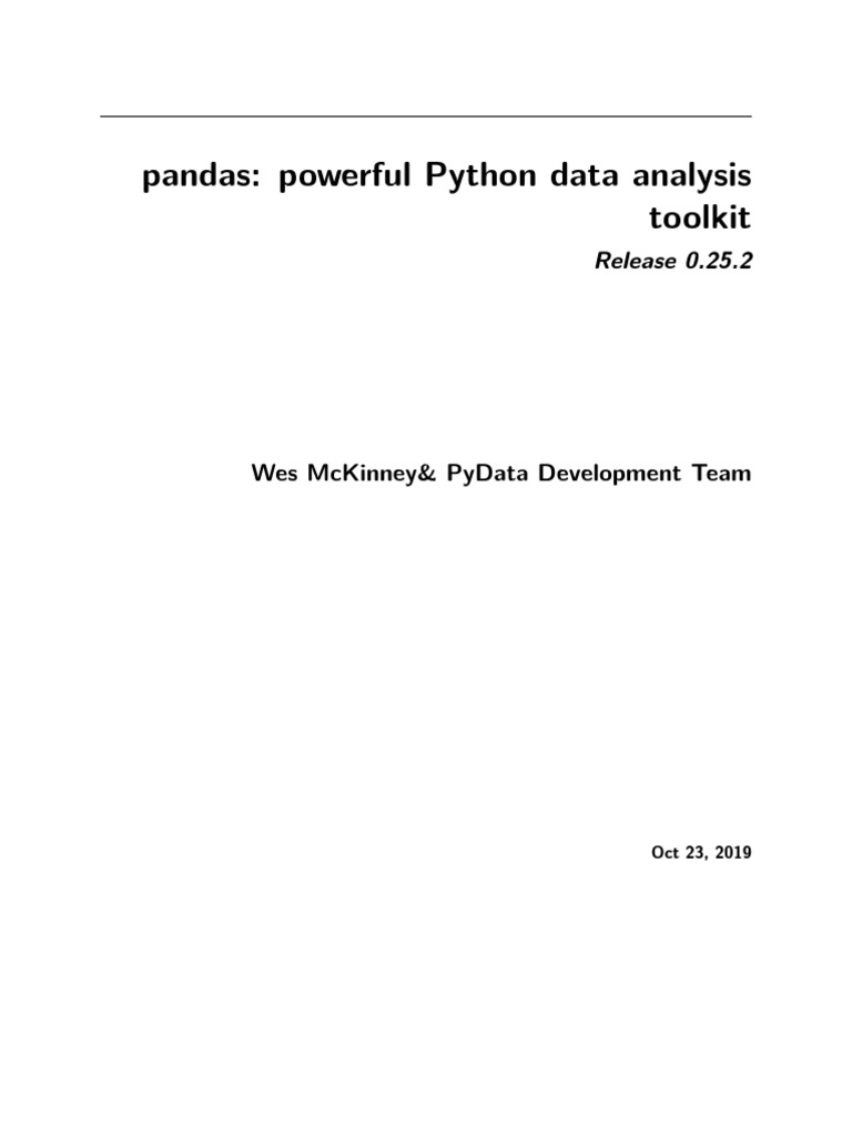 Pandas PDF | PDF | Linux Distribution | Copyright