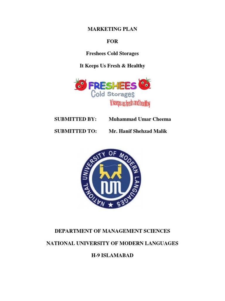 Cold Storage Marketing Plan PDF Refrigeration Warehouse