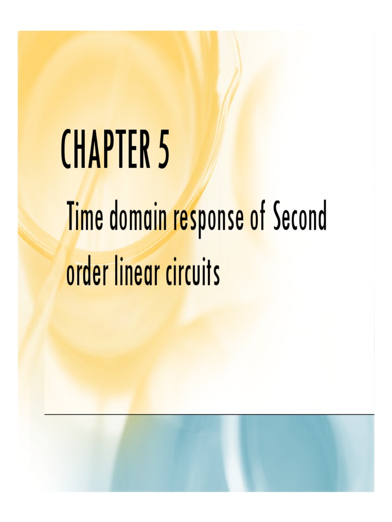 Time Domain Analysis of RLC Circuits | PDF | Capacitor | Electronics
