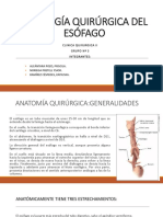 Patologia QX de Esófago y Diafragma