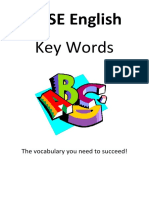 GCSE Key Words Booklet English