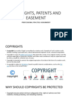 Copyrights, Patents and Easement