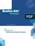 1. NOR Gate Using Transistors