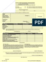 Admission Form (Evening Programs)