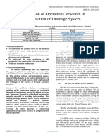 Application of Operations Research in Construction of Drainage System