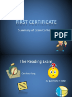 FCE Exam Summary