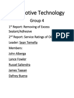 Automotive Tech Group Report Oil Service Ratings