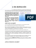 El Proceso de Abstracción