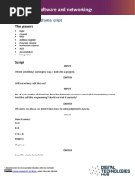 Hardware, Software and Networkings: Machine Cycle Drama Script