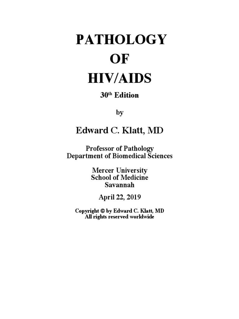 AIDS2019 Textbook Path | PDF | Hiv/Aids | Virus