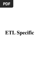 ETL Specific