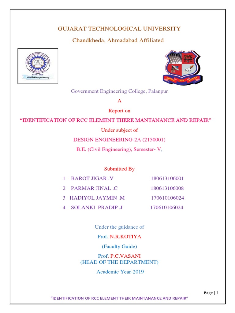 RCC Element Maintenance and Repair Guide | PDF | Reinforced Concrete ...