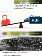 Income Inequality in China: Team Dubai 25 January