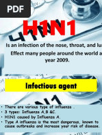 H1N1 (Swine Flu) : Is An Infection of The Nose, Throat, and Lung. Effect Many People Around The World at Year 2009