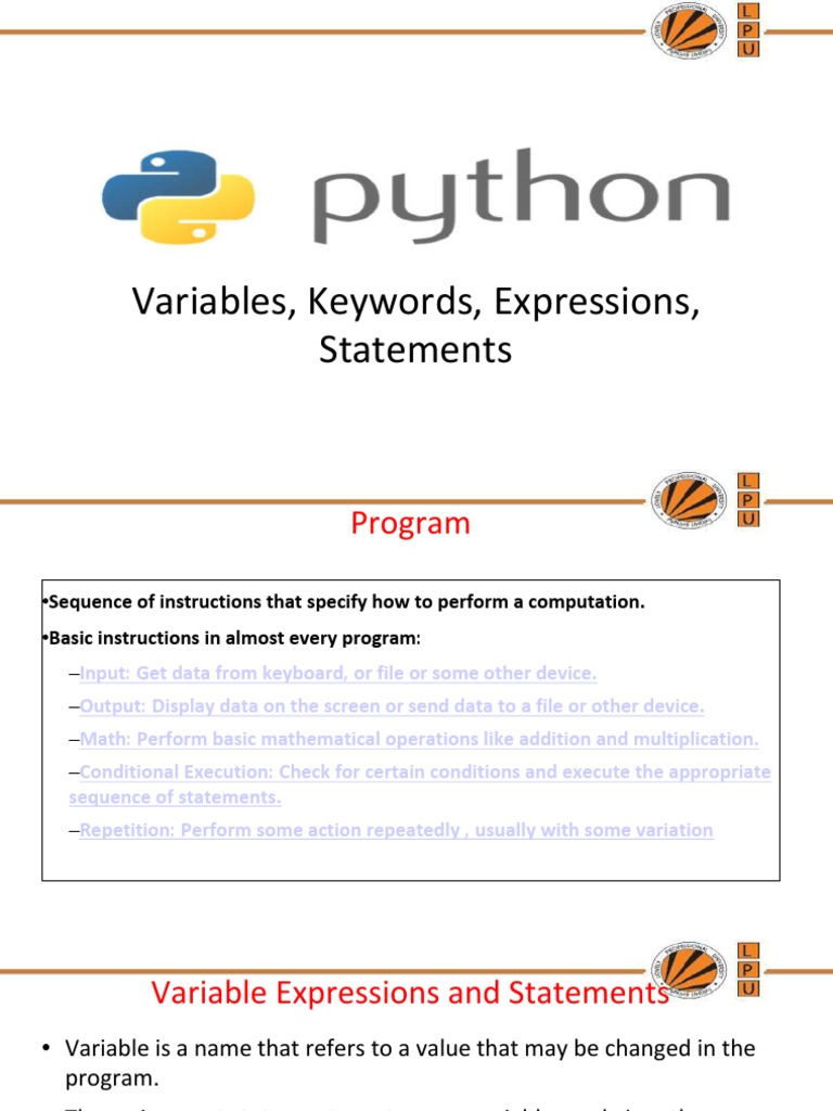 A 242 9 19 2 Lecture1 2 Reserved Word Variable Computer Science