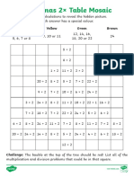 Multiplication and Division Facts Maths Mosaics